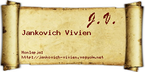 Jankovich Vivien névjegykártya